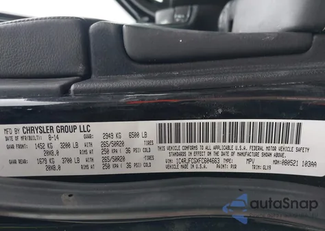 2015 Jeep Grand Cherokee Overland из США, поврежденный, VIN 1C4RJFCGXFC604663